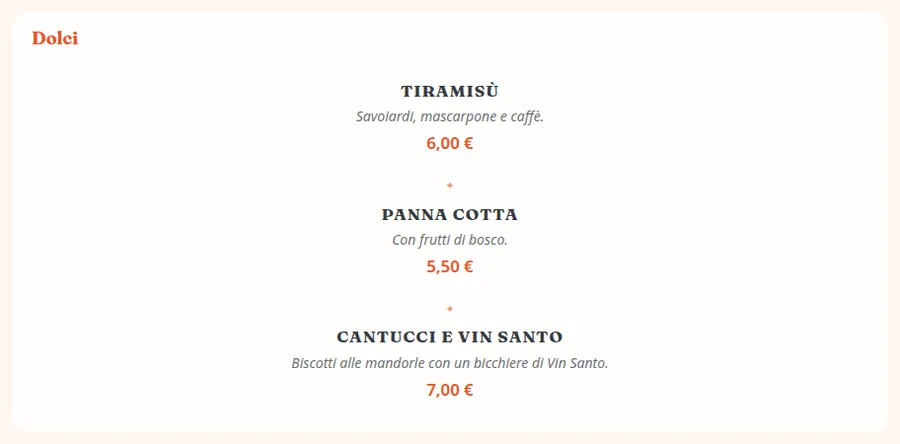 Uno stile per ogni categoria.